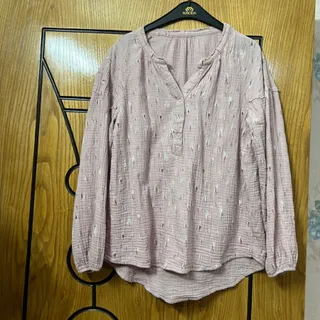 شومیز نخی صورتی