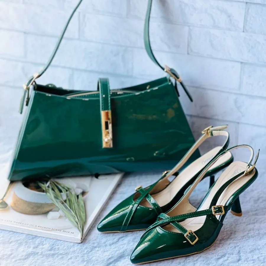 کفش ورنی 2 سگک