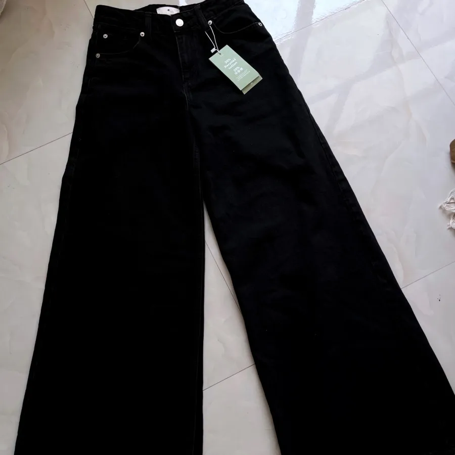 شلوار سوپر بگ مشکی H&M