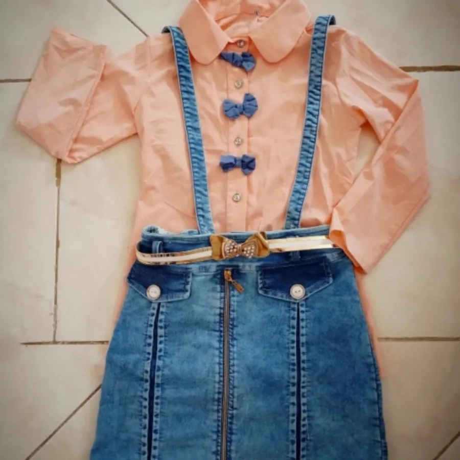 شومیز و دامن لی بچگانه