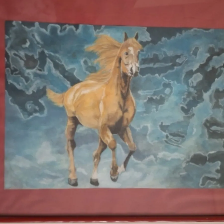 تابلو نقاشی آبرنگ با قاب