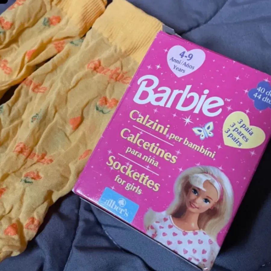 جوراب برند barbieاورجینال