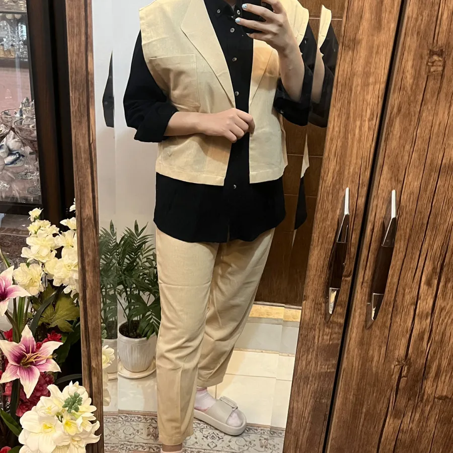 ست وست و شلوار لینن