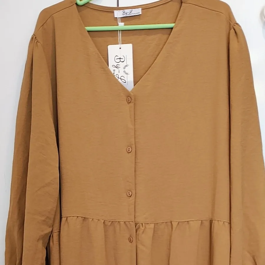 پیراهن مانتویی سایز پلاس