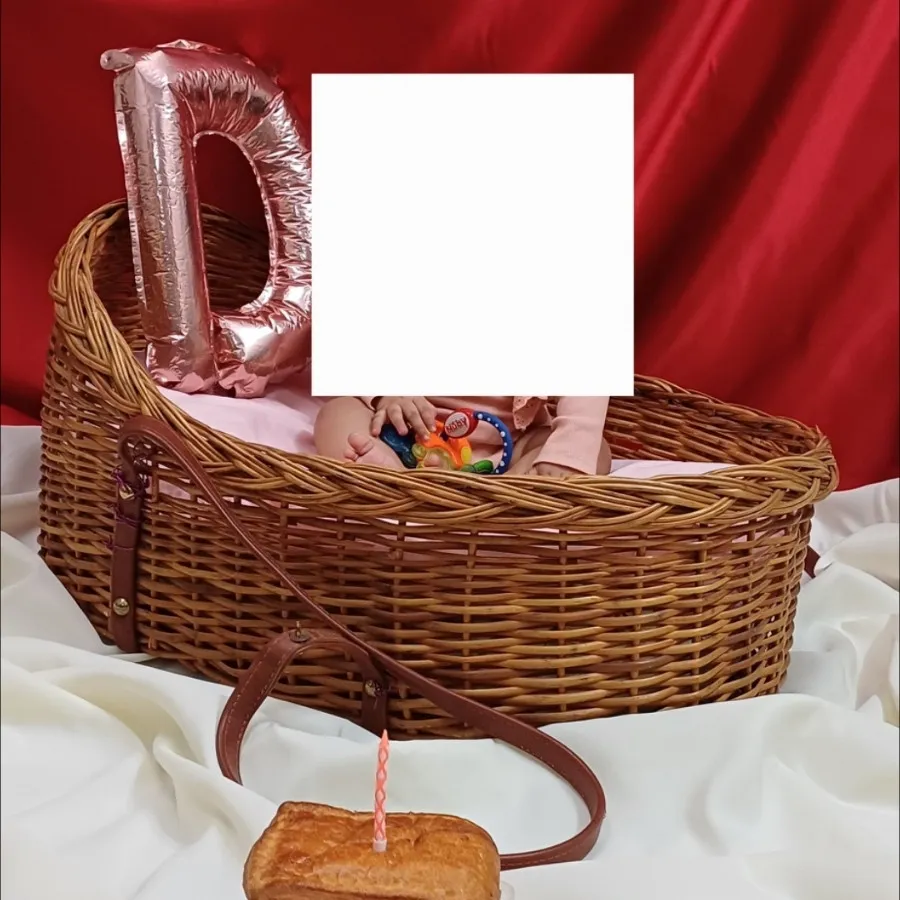 سبد حصیری بزرگ حمل نوزاد