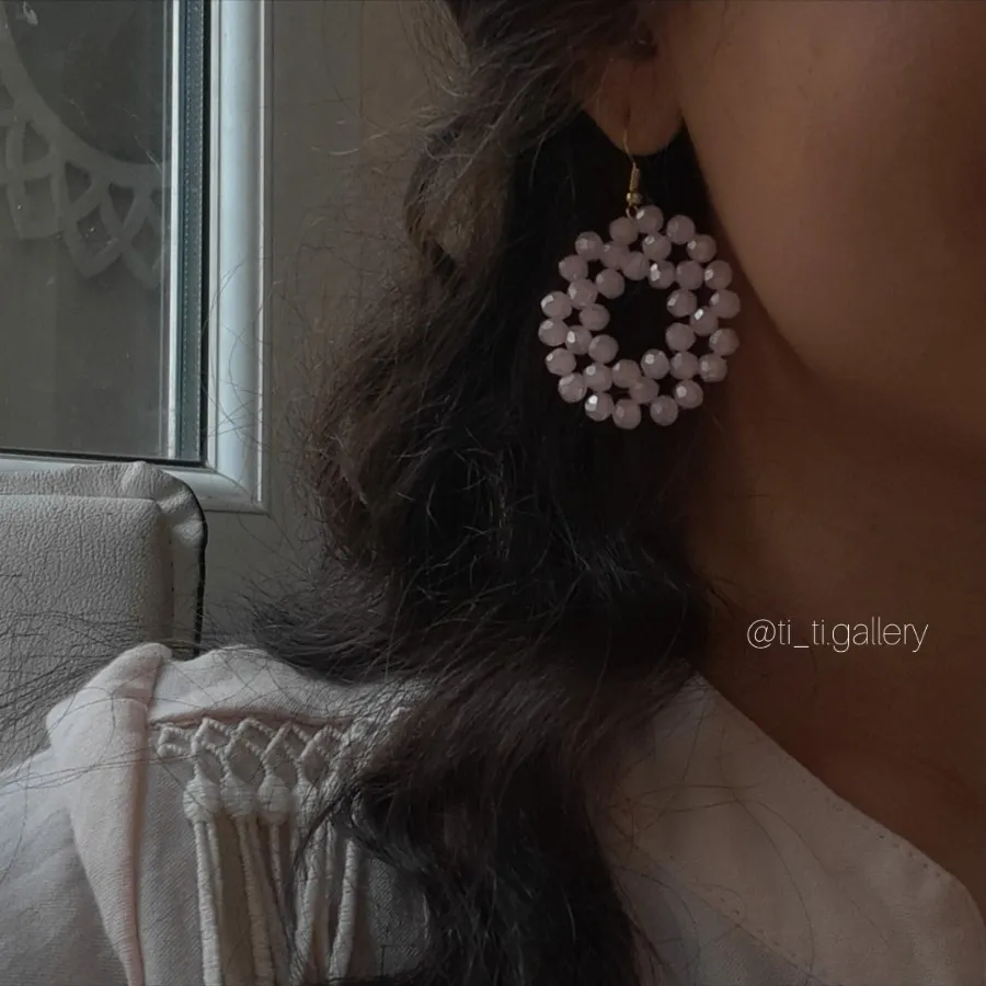 گوشواره‌کریستال‌صورتی‌خاص