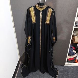 عبا مجلسی مشکی طلایی