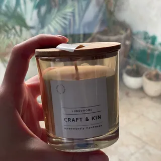 شمع شات لیوانی با درب چوب