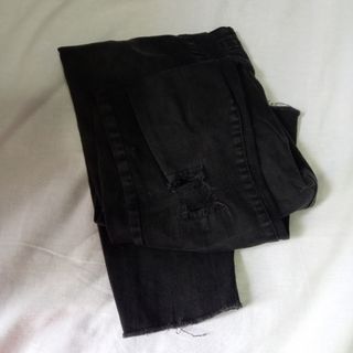 شلوار لی طوسی ذغالی