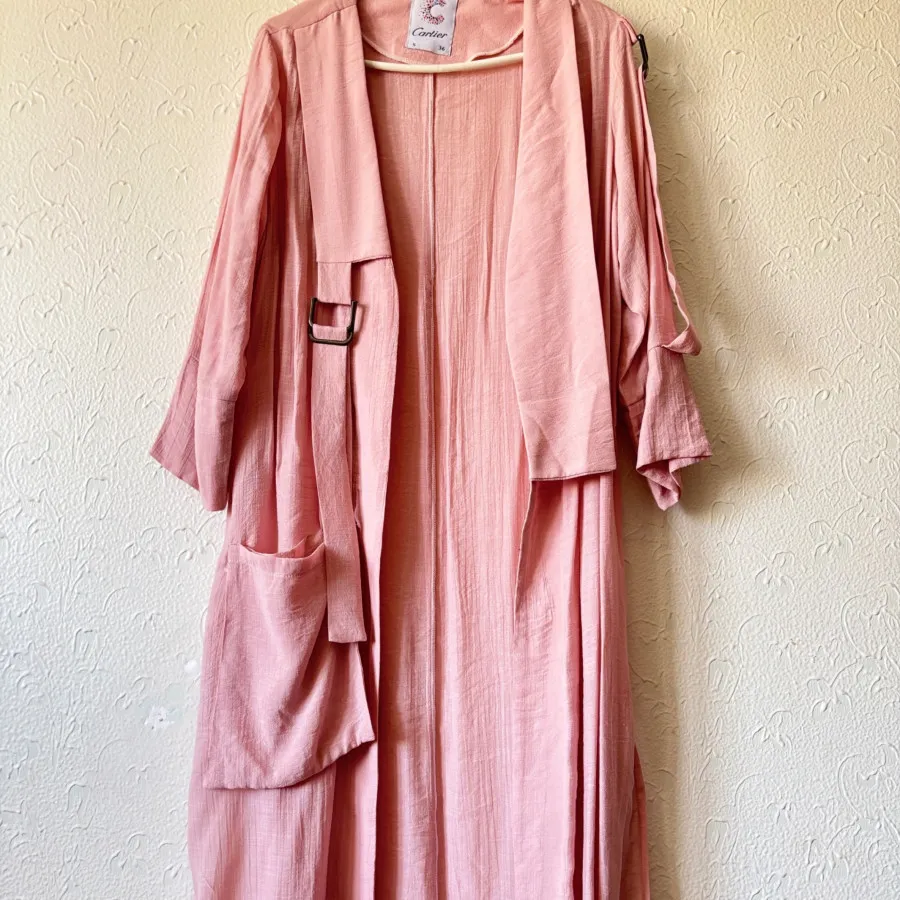 مانتو بلند صورتی