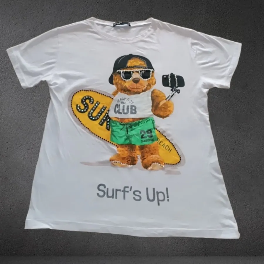 تیشرت فول نخ نگین اتریشی