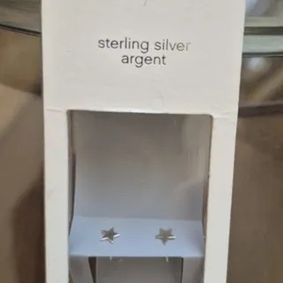 گوشواره ستاره نقره