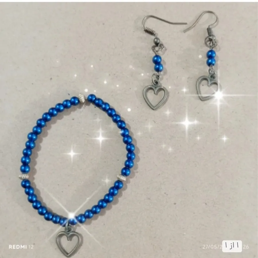 نیم ست گوشواره و گردنبند