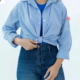 دوتا شومیز ابی و صورتی