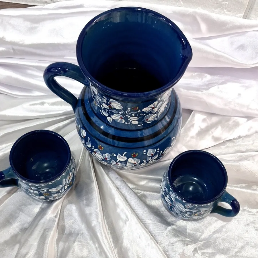 پارچه و لیوان سفالی طرح گ