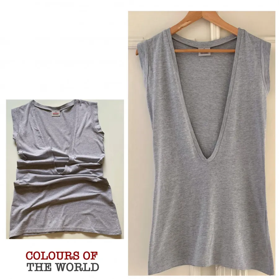 تاپ یا شرت یقه باز