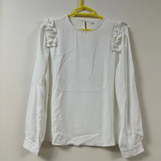 شومیز سفید مرواریدی