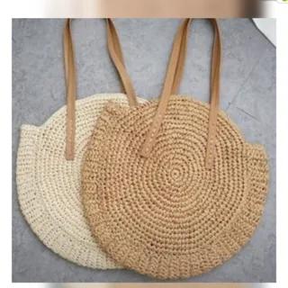 کیف دایره ای جنس رافیا