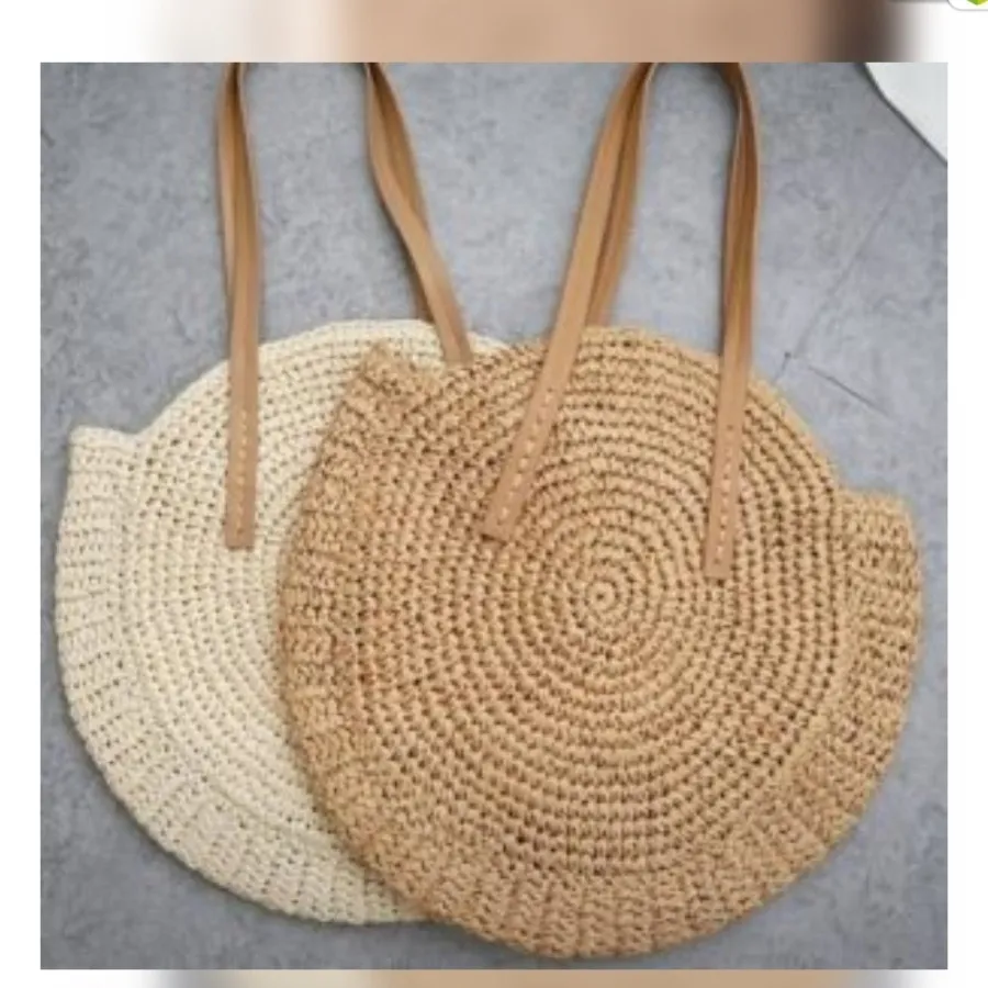 کیف دایره ای جنس رافیا