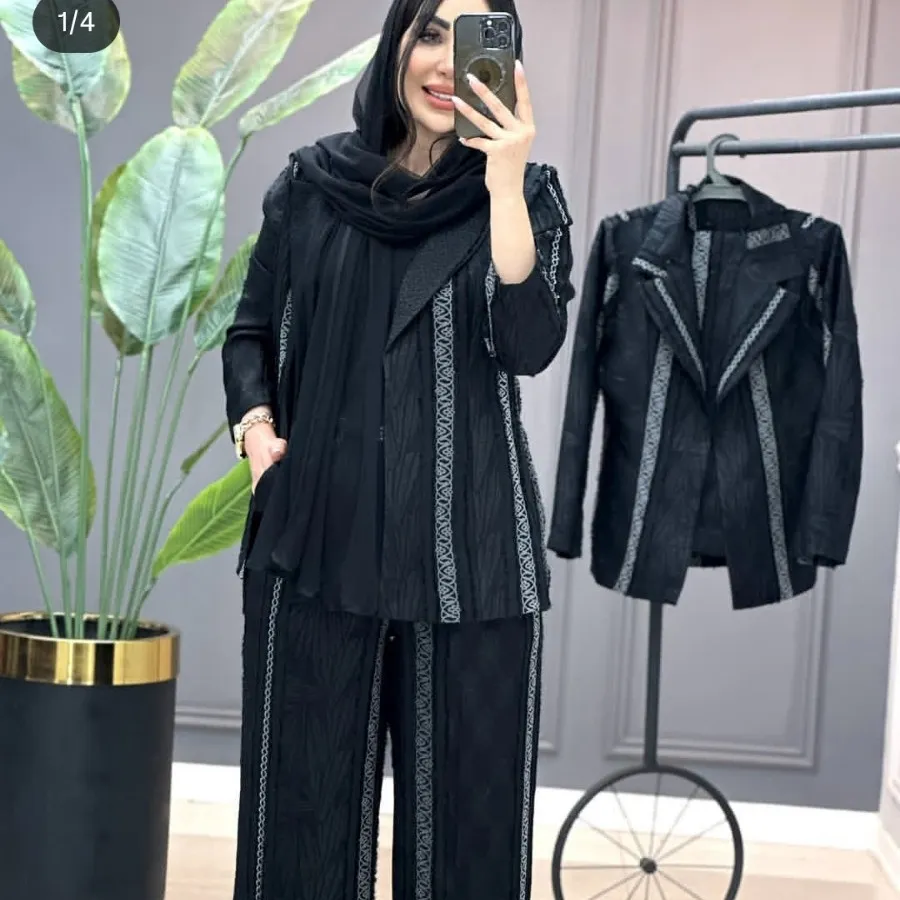 مانتو شلوار ترند مشکی