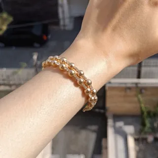 دستبند گوی طلایی وارداتی