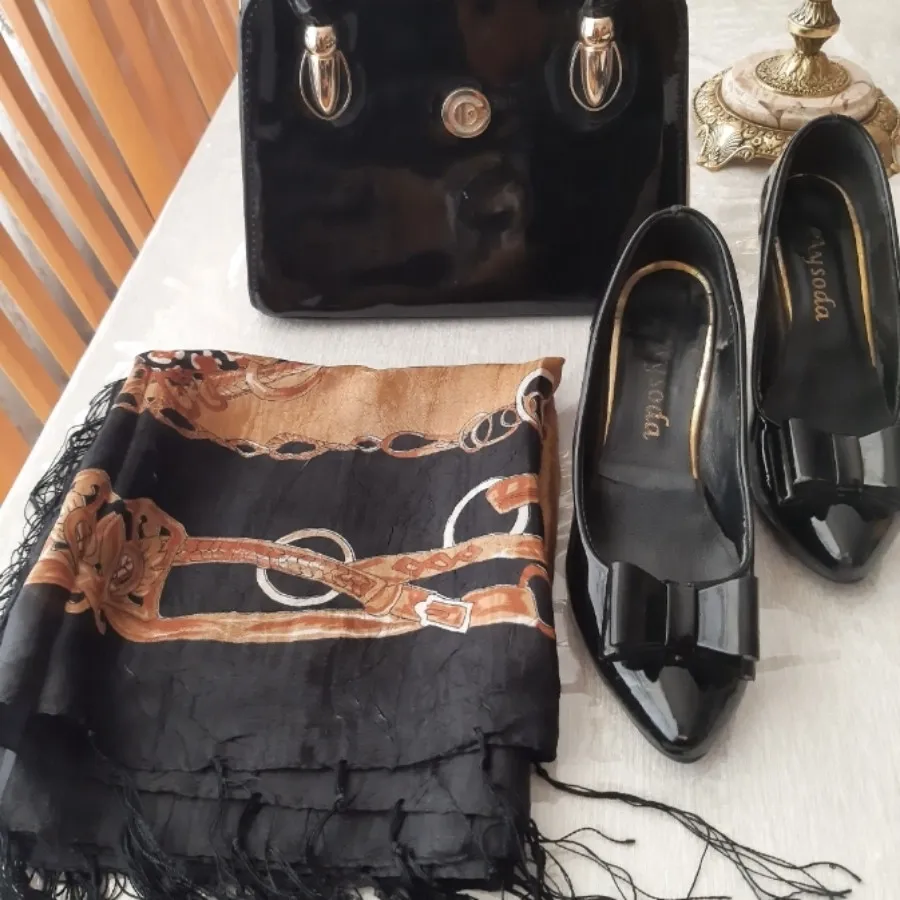 ست کیف وکفش ورنی