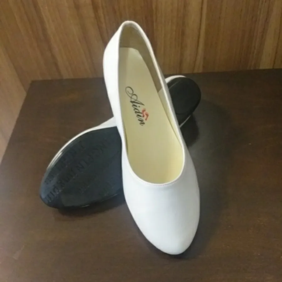 کفش تخت رسمی مجلسی سفید