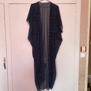 روپوش حریر خال خالی