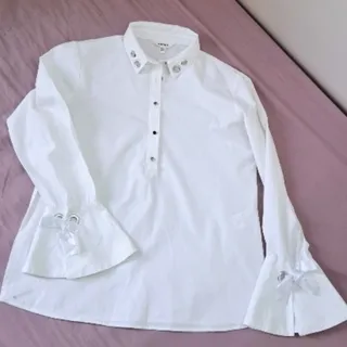 شومیز سفید دخترانه
