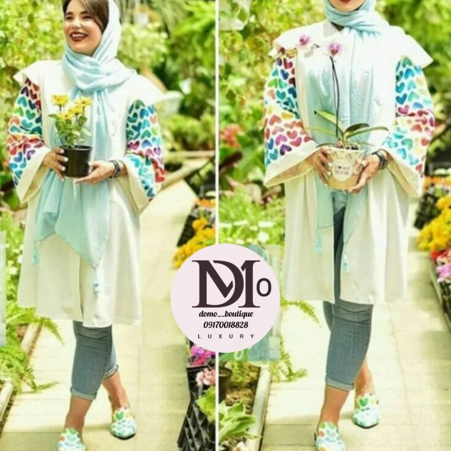 مانتو مزونی قلبی کاملا نو