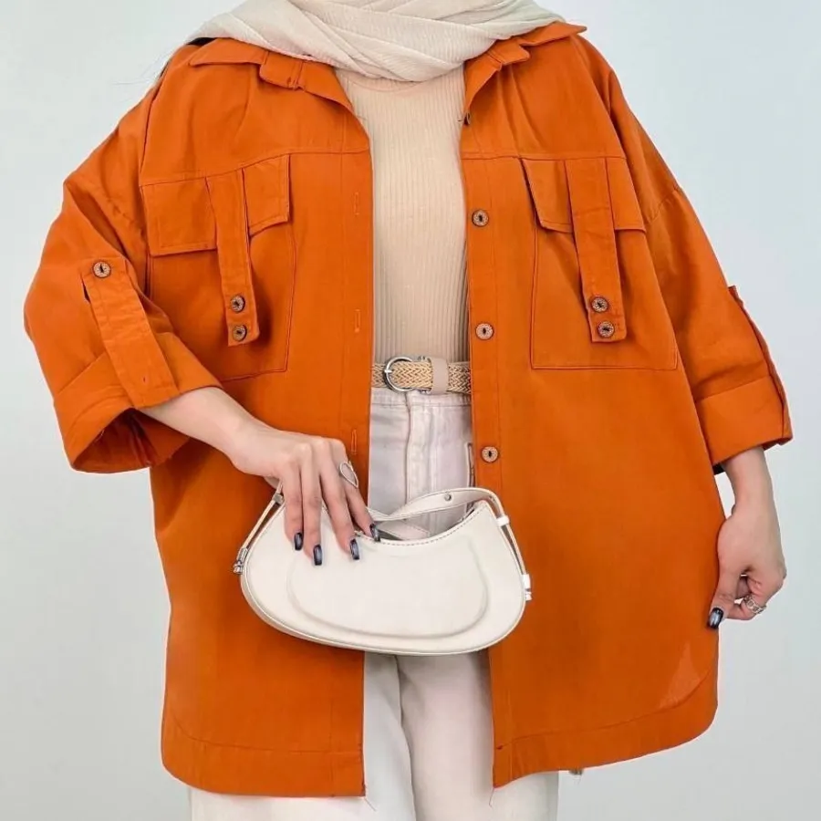 مانتو دوجیب تابستانه