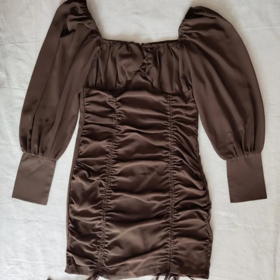 لباس مجلسی قهوه ای کشی