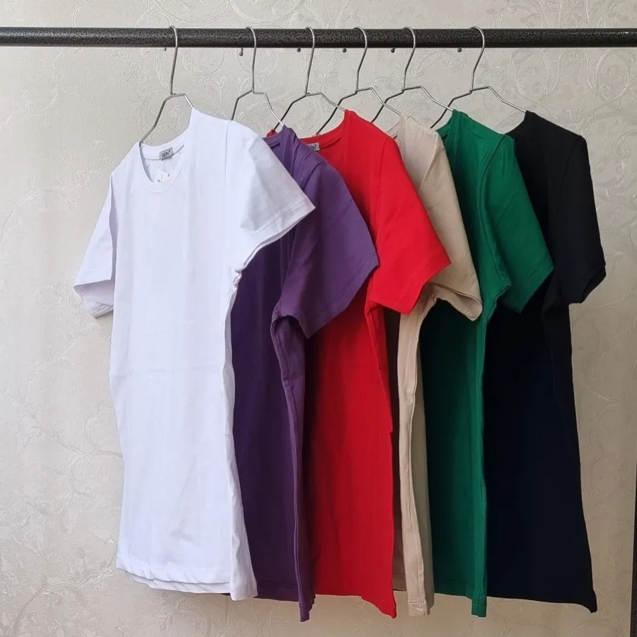 تیشرت بیسیک مدادرنگی