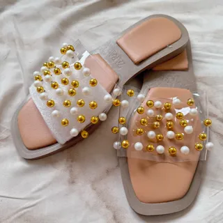 صندل شیشه ای مرواریدی