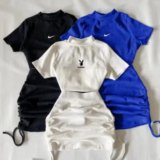 ست کراپ دامن گتدار