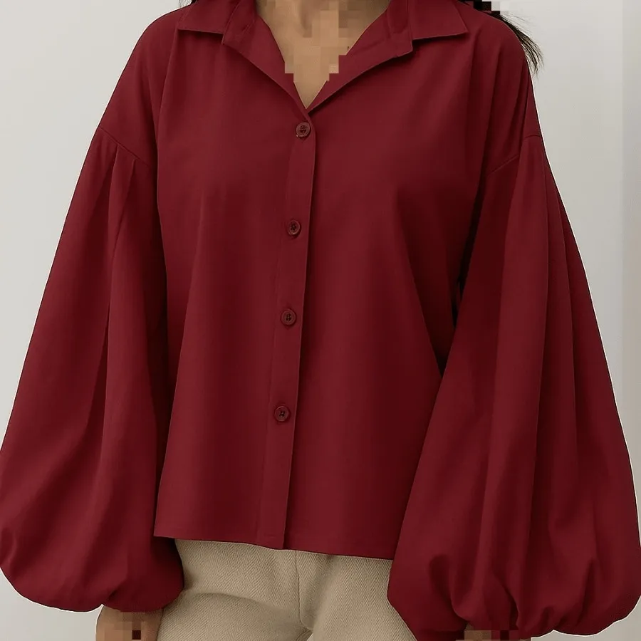 شومیز ٱستین پفی خنک مجلسی