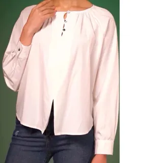 شومیز سفید کره ای