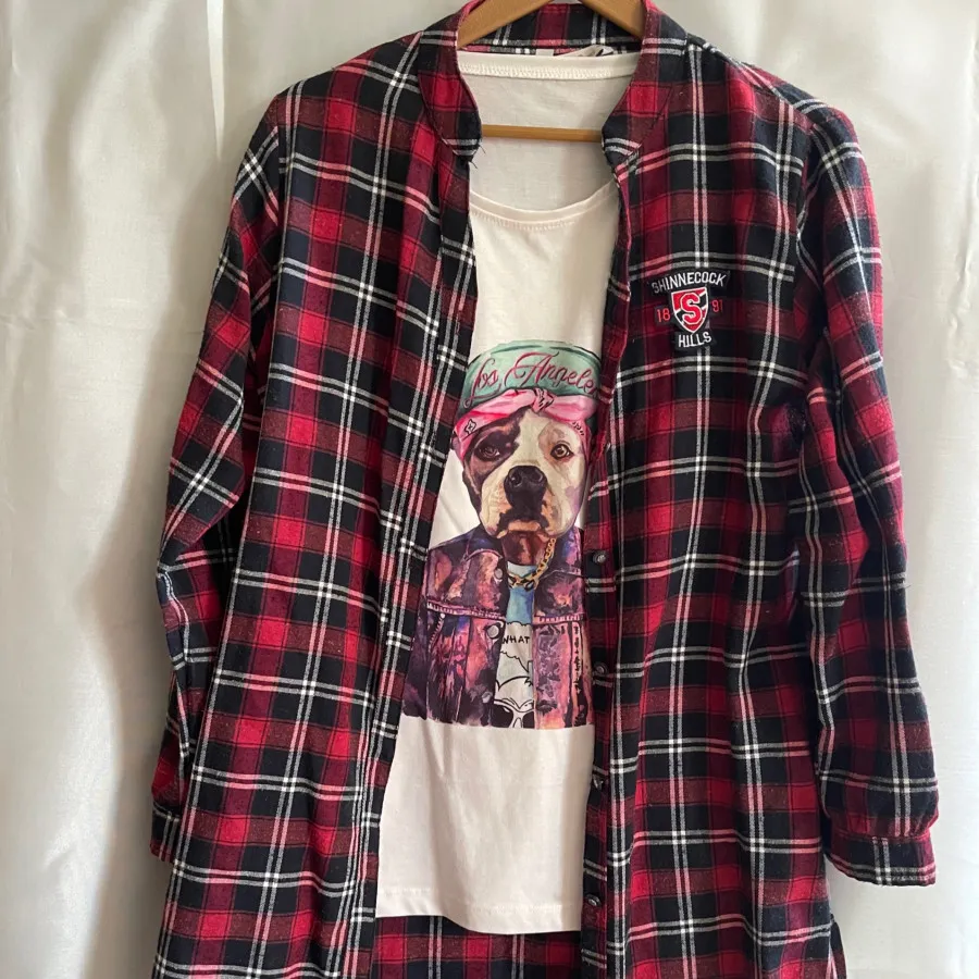 ست تیشرت و شومیز چهارخونه