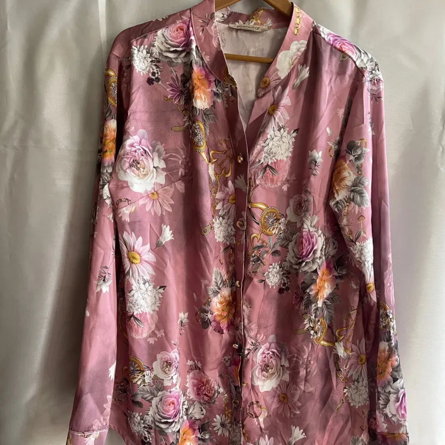 شومیز ساتن صورتی