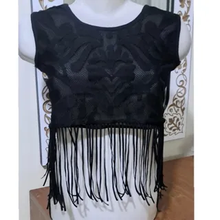 نیم تنه تور مشکی