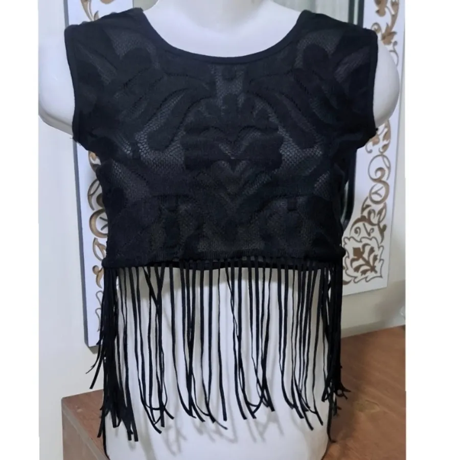 نیم تنه تور مشکی