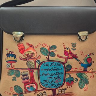 کیف دوشی فرفره رنگی