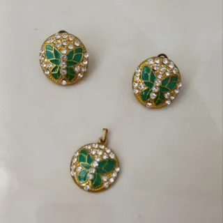 نیم ست نگین دار