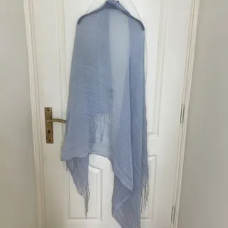 شال پهن و بلند ابی روشن