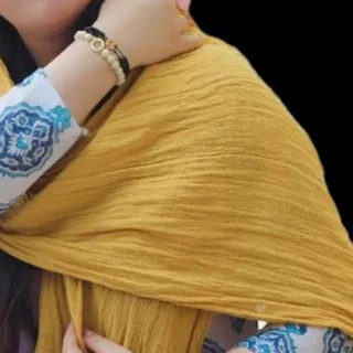 شال هنری خردلی