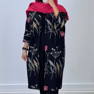 مانتو بلند گلدار خنک