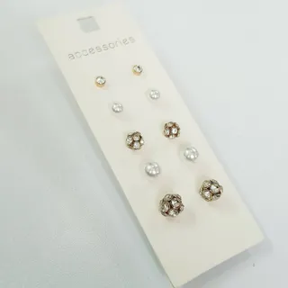 پک گوشواره میخی طلایی