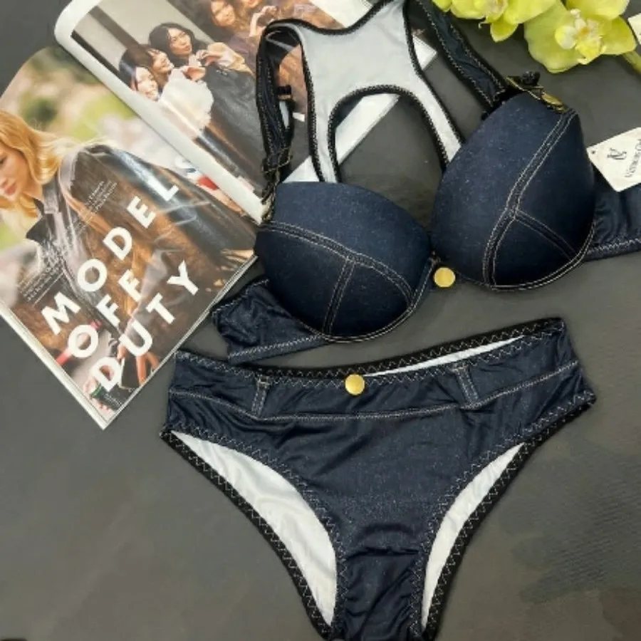 ست شورت و سوتین طرح جین