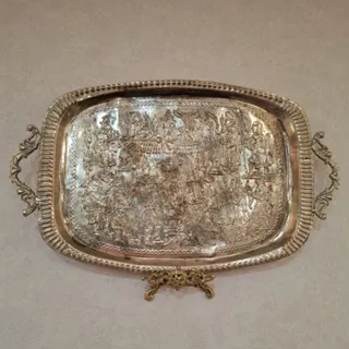 سینی قلمکاری مسی