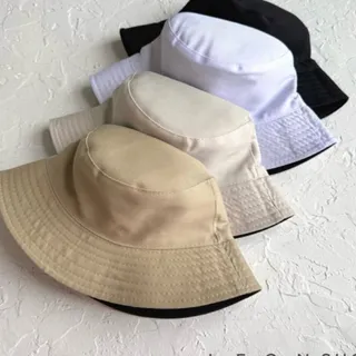 کلاه باکت کتان مشکی